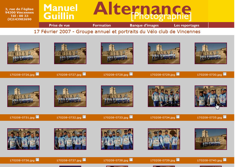Alternance Photographie - Section reportages